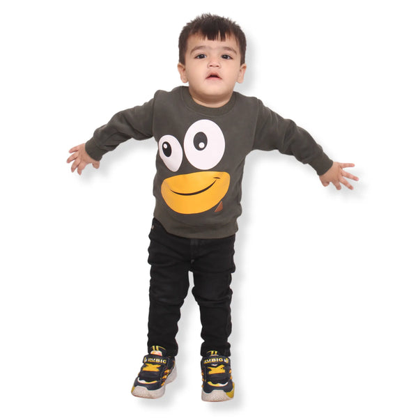 Kids Winter Green Sweatshirt - Eyespy - Zaarzi Pvt Ltd