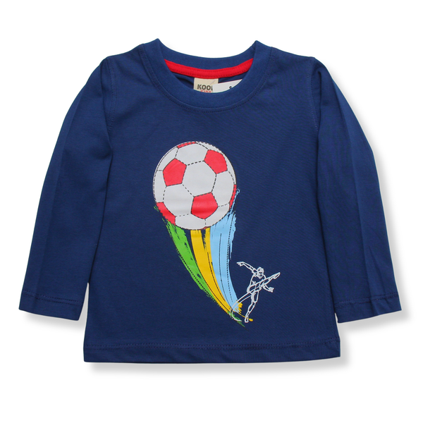 Kids Mid Season Super Soft Shirt-Football Blue