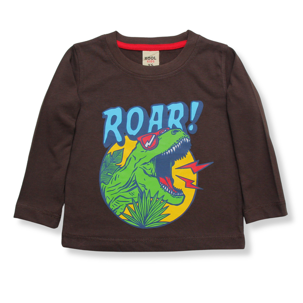 Kids Mid Season Super Soft Shirt-Roar Brown